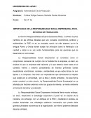 IMPORTANCIA DE LA RESPONSABILIDAD SOCIAL EMPRESARIAL EN EL ENTORNO DE PRODUCCIÓN