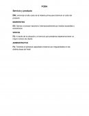 FODA Servicio y producto