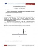 Oscilación libre no amortiguada.- Práctica No. 4 de Laboratorio