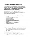 Jornada Nacional de Alimentación
