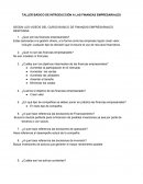 TALLER BÁSICO DE INTRODUCCIÓN A LAS FINANZAS EMPRESARIALES