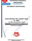 Cuestionario TIPO LINKERT