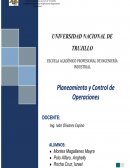 PLANEAMIENTO Y CONTROL DE OPERACIONES empresa Embutidos San Antonio