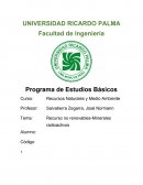 Recurso no renovables-Minerales radioactivos