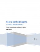 EL SER O NO SER SOCIAL