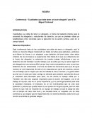 Conferencia: “Cualidades que debe tener un buen abogado” por el Dr. Miguel Carbonell