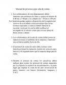 Reglamento de proceso de ventas