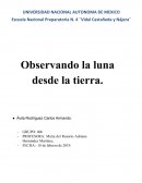 Observando la luna desde tierra