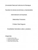 Anualidades Generales a plazo y perpetuo