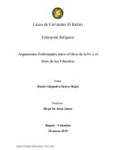 Educación Religiosa Argumentos Enfrentados entre el Dios de la Fe y el Dios de los Filósofos