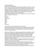 Proyecto de investigación Teoría del Comercio Internacional