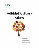 Actividad Cultura y valores