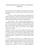 IMPORTANCIA SOBRE LA INVESTIGACIÓN Y SU RELACIÓN EN EDUCACIÓN