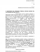 Demanda de nulidad de actuaciones