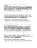 Compare las diferencias y semejanzas entre la planeación formal y la informal