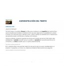 Admin del tiempo ¿Qué es el tiempo?