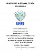 CARACTERÍSTICAS DE UNA BUENA REDACCIÓN