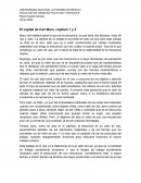 El capital de Carl Marx, capítulo 1 y 2