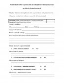 Cuestionario sobre la protección de trabajadoras embarazadas y en período de lactancia natural