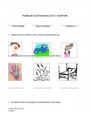 PRUEBA DE CALIFICACION DE LECTO – ESCRITURA