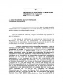 INCIDENTE DE PENSIONES ALIMENTICIAS VENCIDAS Y NO PAGADAS