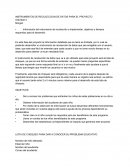 INSTRUMENTOS DE RECOLECCION DE DATOS PARA EL PROYECTO