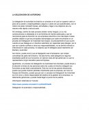 LA DELEGACION DE AUTORIDAD