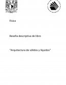 Reseña descriptiva de libro “Arquitectura de sólidos y líquidos”