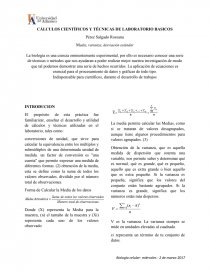 CÁLCULOS CIENTÍFICOS Y TÉCNICAS DE LABORATORIO BASICOS. Página 1