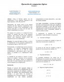 Operación de compuertas lógicas Práctica 3