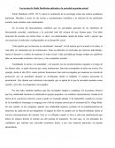 Las teorías de Emile Durkheim aplicadas a la sociedad argentina actual