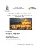 Análisis vs Percepción de los residentes locales y turistas extranjeros en el Andador Sto. Domingo del municipio de San Cristóbal de Las Casas