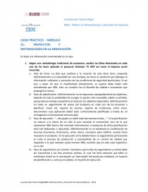 CASO PRÁCTICO – MÓDULO 21: PROYECTOS Y METODOLOGÍA EN LA INNOVACIÓN. Página 1