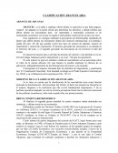 CLASIFICACION ARANCELARIA. ARANCEL DE ADUANAS