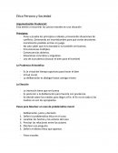 Ética Persona y Sociedad Argumentación Prudencial