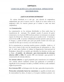 COMUNICACIÓN EN LOS SISTEMAS OPERATIVOS DISTRIBUIDOS. Página 1