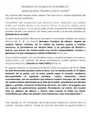 PROGRAMA DE ASAMBLEA DE NOVIEMBRE 2017 JARDIN DE NIÑOS “EDUARDO GARCÌA MAYNEZ”