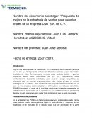 Propuesta de mejora en la estrategia de ventas para usuarios finales de la empresa DMT S.A. de C.V.