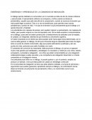 ENSEÑANZA Y APRENDIZAJE EN LA COMUNIDAD DE INDAGACIÓN