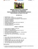 Temario ingreso 2° Básica