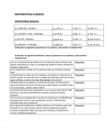 MATEMATICAS 6 BASICO. OPERATORIAS BÁSICAS. Página 1