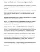 Ensayo de reflexión sobre el sistema penológico en España