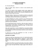 LA OPCIÓN FUNDAMENTAL, PROYECTO DE VIDA