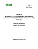 Memorias de calculo para pernos