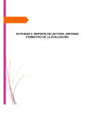 Reporte de lectura enfoque de la evaluación
