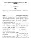 Medida y tratamiento estadistico