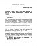 Epistemología de la matemática