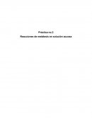 Práctica no.3 Reacciones de metátesis en solución acuosa