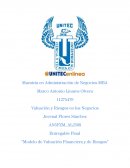 Modelo de valuación financiera y de riesgos