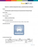 PROYECTO - GESTIÓN DE REQUISITOS PARA LA CONSTRUCCIÓN DE SOFTWARE